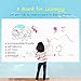 Dry Erase Whiteboard Stick Decal for Wall, ICENN Self-adhesive White Board Peel and Stick Contact Paper Roll Sheets for School, Classroom, Office, Home, Kids Drawing (17