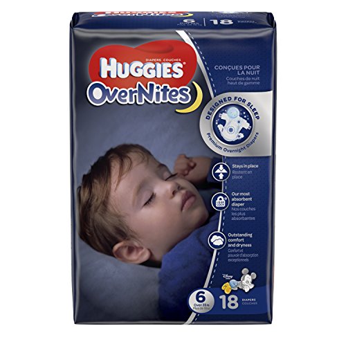 HUGGIES OverNites Diapers, Size 6, 18 JUMBO PACK Overnight