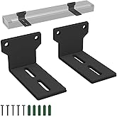 woiron Universal Soundbar Wall Mount Bracket Floating Wall Shelf Compatible for Samsung, Sony, LG,Vizio, Bose and More,Soundbar Mounting Bracket Shelf Mount Under TV (2 pcs)