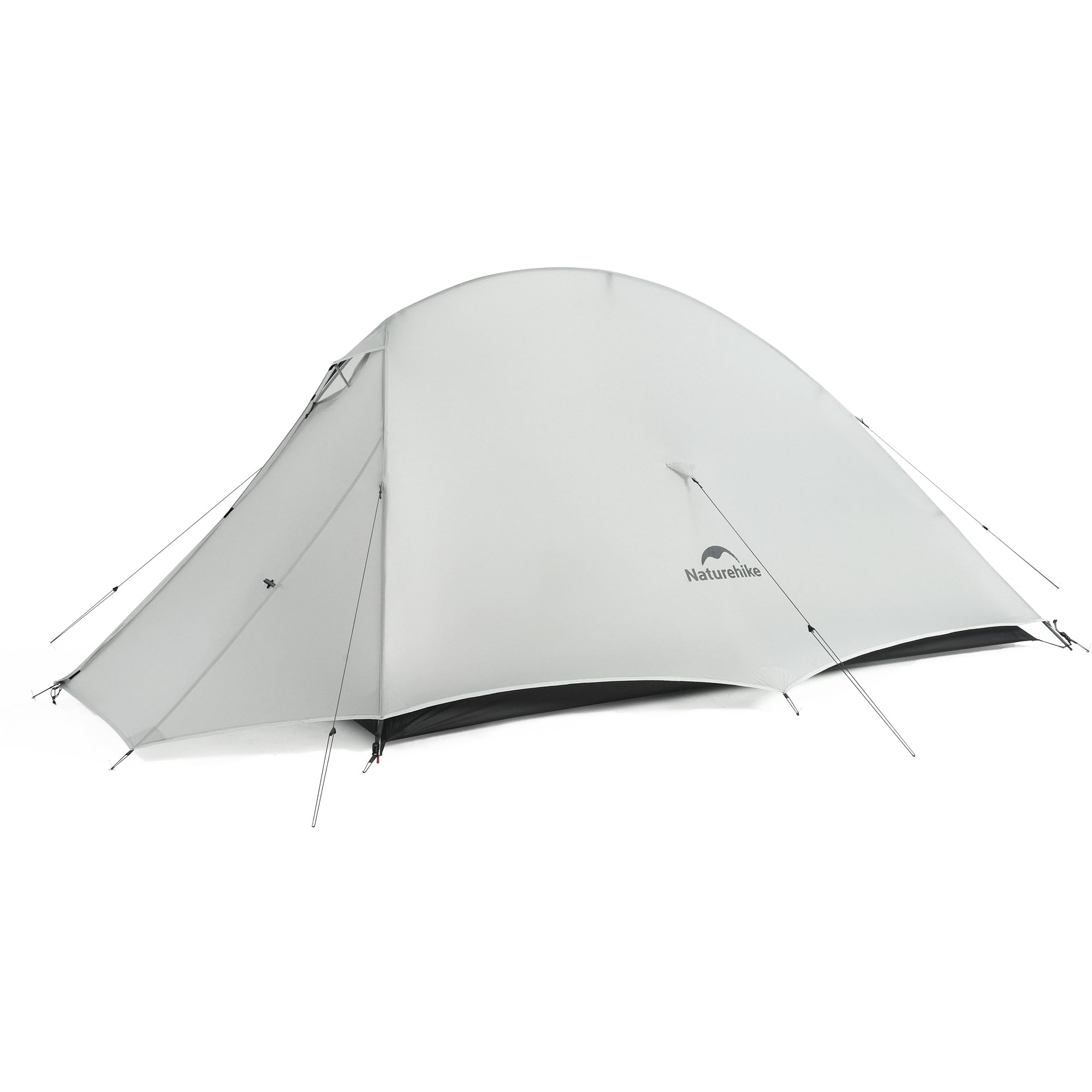 Naturehike Cloud Up 2 Tent, 2 Man Lightweight Camping Tent, Easy Set up Windproof & Waterproof Dome Tent for Outdoor Travelling Trekking (Light Grey, UL)