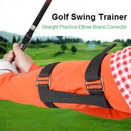 Golf Swing Training Aid Swing Straight Practice Elbow Brace Corrector Support Arc Swing Trainers