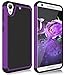 HTC Desire 626S Case, HTC Desire 626 Case, Zectoo Hybrid Shockproof Dual Layer Armor Defender Protective Bumper Cute Slim Hard Back Case Cover for HTC Desire 626 / 626s - Purple
