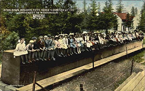 A Big Stick Holding Fifty-Three Varieties, University Of Washington Original Vintage Postcard