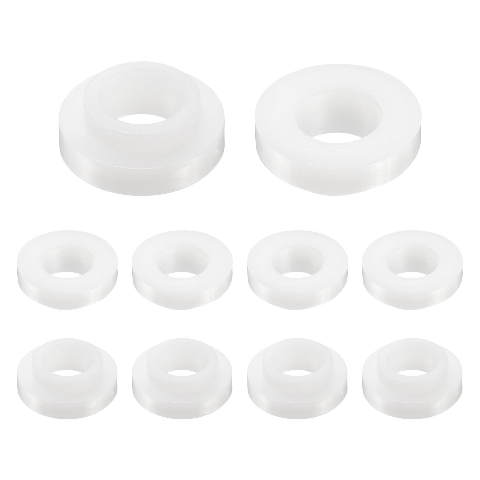 uxcell 10pcs Flanged Sleeve Bearings Plastic