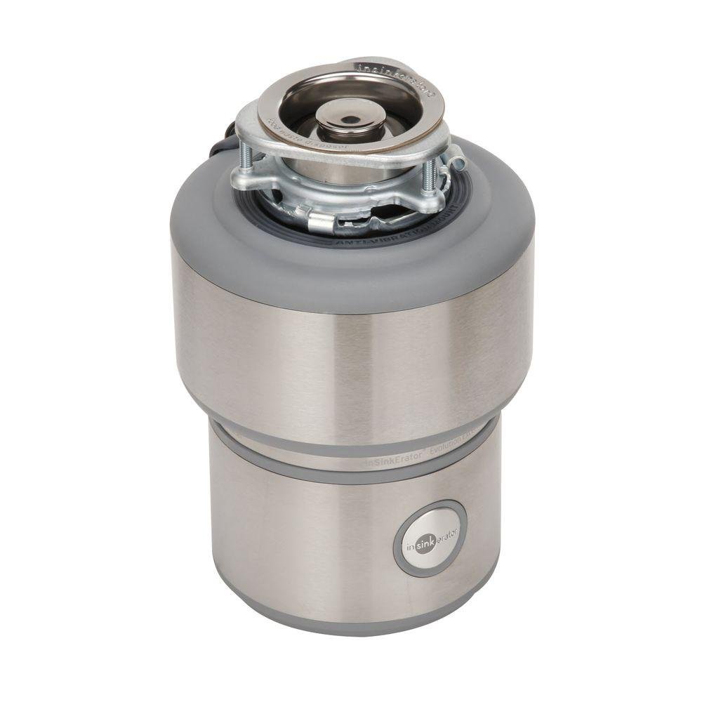 InSinkErator Garbage Disposal, Evolution Excel, Quiet Series, 1.0 HP Continuous Feed, Stainless