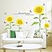 docooler Sunshine Sunflower Butterfly Dancing in Summer Beautiful Removable Wall Stickers DIY Kid's Child Room Decor Decal LM858 (90 60cm )