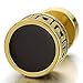 Vintage Black Enamel Gold Circle Stud Earrings for Men Women Steel Cheater Fake Ear Plugs Gauges