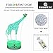 easuntec Night Lights for Kids,Baby Night Light Giraffe + Flexible USB Light Flower (2 Pack),Adjustable 7 Colors with Timer Remote Control,Birthday Gift Idea for Kids (Giraffe+Flower)