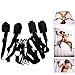 Bed Restraints Bondage Fetish Kit, Hand Ankle Restraints Harness for Sex, Wrist Ankle Cuffs with Adjustable Straps