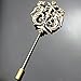 Copper Men Double Rampant Winged Lion Crown Lapel Stick Pin Tie Hat Scarf Badge Brooch
