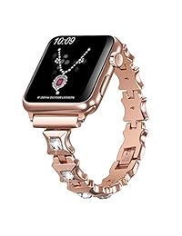 Para Apple Watch Band 38 mm. Hecho a mano Bling piedras de vidrio pulsera correa de repuesto para Apple Watch Series 3 Series 2 Series 1 Nike + Sport Edition