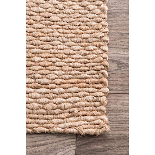 nuLOOM Hailey Handwoven Jute Area Rug, 5' x 8', Natural Pricepulse