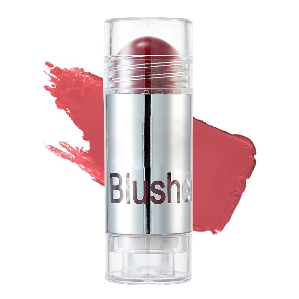 GL-Turelifes Blush Stick Blush Cream Moisturizing, Highlighter&Trimming Rouge Pen, Glow and Mood Boosting Blushes Stick Cheek Makeup Adds Shimmer, Easy To Use (#07)