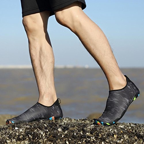 Sunshinehomely Women Men Water Shoes, SHY Quick-Dry Barefoot Men Women Yoga Surf Outdoor Water Sport Diving Swim Beach Snorkeling Socks (US:9.5 (43))