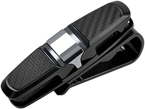 1 Pack Glasses Holders for Car Sun Visor, Sunglass Visor Clip Bosmix Sunglasses Eyeglasses Mount with Ticket Card Clip, Sunglasses Holder for Car, Car Glasses Holder for Your Sunglasses Clip(Silver)