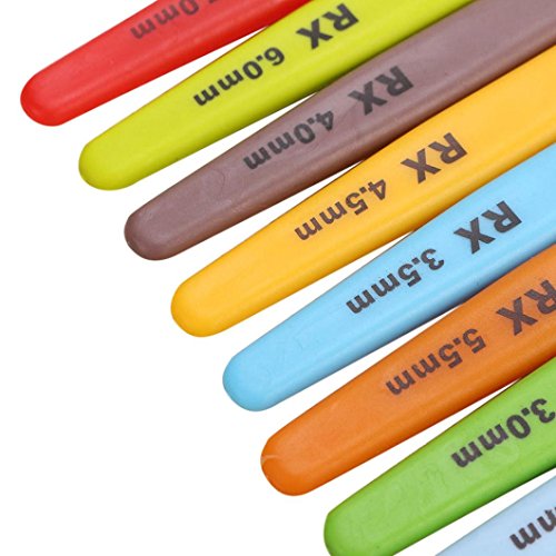 Hot Sale!Compia 16Pcs Multi Colour Crochet Hooks Yarn Knitting Needles Set Kit with Case Tool - Thumbnail 3