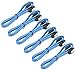 LINESO 6 Pack Straight SATA III Cable 6.0 Gbps 18 Inches (Blue)