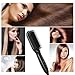 Enhanced Hair Straightener Brush Digital Hot Air Brush Ionic Straightening Comb, 450 Degrees, Auto Shut Off, Adjustable Temperature Suitable, Dual Voltage, Anti-Scald, MCH Heating (Black)