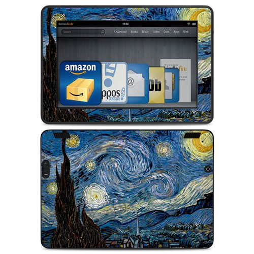 Kindle Fire HDX 7" Decal/Skin Kit, Starry Night, Van Gogh