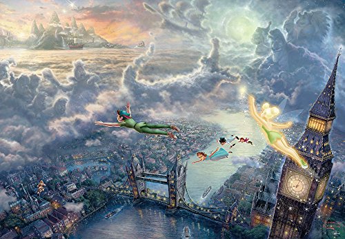 Rompecabezas de 1000 piezas Peter Pan Tinker Bell y Peter Pan Fly to Never Land S - Imagen 1 de 1