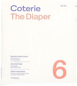 Coterie Diapers Size 6, 18 CT