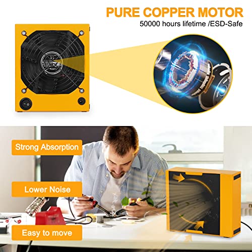 Solder Fume Extractor Smoke Absorber Remover Smoke Prevention Absorber 12V DIY Working Fan for