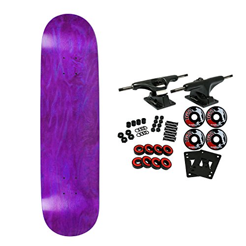 Moose Complete Skateboard STAINED PURPLE 8.25 Black/Black
