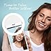 Auxiwa Clip on Selfie Ring Light [Rechargeable Battery] with 36 LED For Smart Phone Camera Round Shape, White
