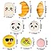WATINC Random 10 pcs Squishy Cream Scented Kawaii Simulation Lovely Toy Medium Mini Soft Food Squishy, Phone Straps (10P Donuts)