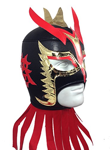 ULTIMO DRAGON Adult Lucha Libre Wrestling Mask (pro-fit) Costume Wear - Black