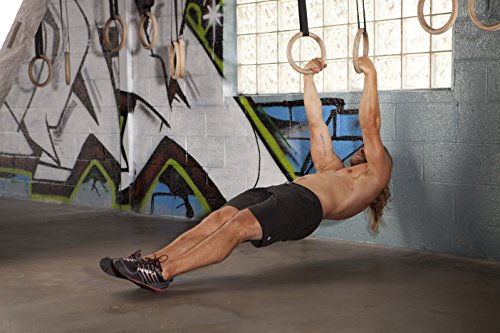 image for RAGE Fitness Performance Gymnastics Rings, Hardwood Rings, Adjustable 