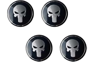 Bawkars 4 PCS Car Wheel Center Hub Cap Cover, 56MM/2.2Inch Metal Scratch-Proof Wheel Center Caps, Waterproof & Rustproof Auto