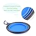 Travel Dog Bowl, Collapsible Pets Travel Bowl For Food & Water Portable Food Bowls for Dogs &Cats with Chip High Grade Silicone by IB-SOUND