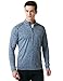 TM-MKZ01-SDN_Large Tesla Men's 1/4 Zip Cool Dry Active Sporty Shirt MKZ01