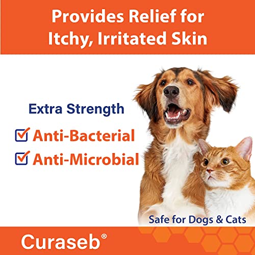 Curaseb Chlorhexidine 4 Shampoo for Dogs & Cats, Maximum Veterinary