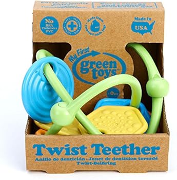 Green Toys Twist Teether Toy, Green 