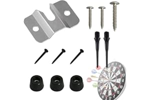 Dartboard Mounting Bracket Kit, Portable Wall Hanging Dart Board Set Dartboard Mounting Hardware Kit with Pads & Screws and S