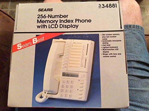 Vintage 1970s Sears Best 256-number Memory Index Phone with Lcd Display NEW OLD STOCK IN BOX !