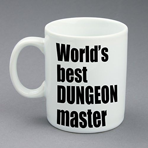 Cool Coffee Mug, World's Best Dungeon Master, White Ceramic Finished, 11 oz