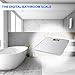 Smart Weigh Digital Body Weight Bathroom Scale,Tempered Glass,Backlit Display,Precision Measurements,Step-On Technology, 400 Pounds,Silver