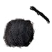 YONNA 1pcs/lot Tight Afro Kinky Bulk Hair 100% Human Hair For Dreadlocks,Twist Braids Natural Balck Colour 1B# Can Be Dyed Weight 1ounce