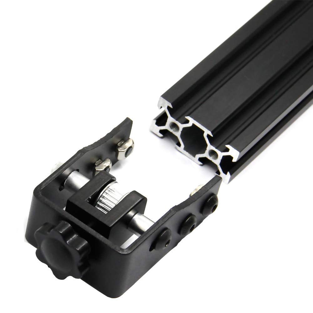 Befenybay Upgrade Y-axis Synchronous Belt Stretch Straighten Tensioner for Creality CR-10/ CR-10 V2/ CR-10 V3 Aluminum Profile 20x40mm (2040, Black)