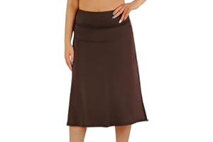 CZRLHYT Womens Skorts Modest Knee Length Skirts Athletic Midi Active Running Skirt