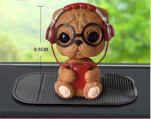 Resin Bobble Head Figure Car Dashboard Office Home Accessories Ultra Detail Doll (Dog) - Thumbnail 3