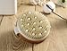 Dry Brushing Body Brush - Cellulite Massager Best for Get Rid of Cellulite, Glowing Skin, Dry Skin Exfoliating, Improves Lymphatic & Stimulates Blood Functions, with Massage Nodes & Natural Bristles