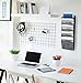Greenco Mesh 5-Slot Wall-Mounted Magazine Rack Holder, Hanging Bookshelf Organizer, Bedside Storage, Pocket, Bed Caddy, Bag, Holders, Container, Bin, for Files, Accessories, Folders, Remote, etc.