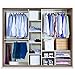 JS HANGER Wooden Coat Hangers, 20 Pack High Grade Wood Suit Hangers with Non Slip Pant Bar - Extra Smooth and Splinter Free Retro Finish