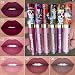 Ownest 6 Color Lipstick Set,Skull Face Matte Velvet Lip Gloss,Long Lasting Waterproof Lipstick Set-6pcs