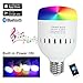 Santaro Bluetooth Smart LED Speaker Bulb - Unique Carryable Colored Light Bulb Speaker with Built-in Battery- 7W Led Fit All E27 Lamps and Fixtures-IOS and Android Controlled