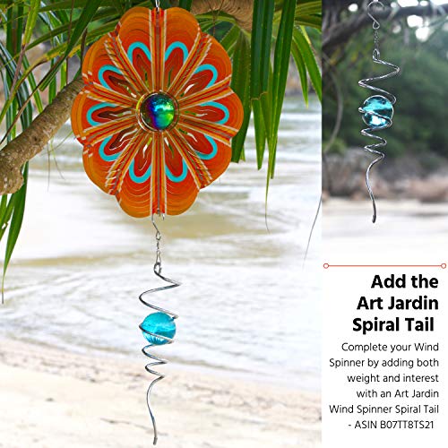 Art Jardin Wind Spinners Outdoor Metal Garden Wind Spinner 12 Inch SS